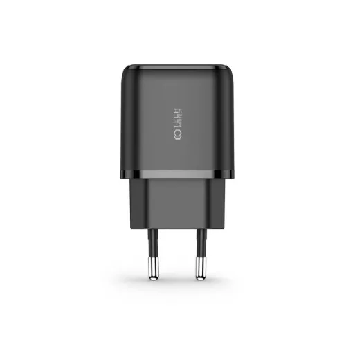 Tech-Protect C20W 2-portos hálózati töltő PD20W/QC3.0 fekete-9589046924286 1 kép