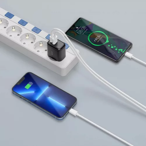 Tech-Protect C20W 2-portos hálózati töltő PD20W/QC3.0 fekete-9589046924286 2 kép