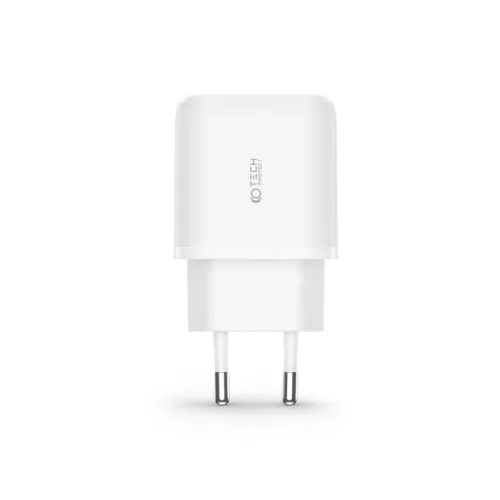Tech-Protect C20W 2-portos hálózati töltő PD20W/QC3.0 fehér-9589046924293 1 kép