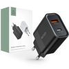 Tech-Protect C30W 2-portos hálózati töltő PD30W/QC3.0 fekete-9589046926808 1 kép