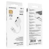 Borofone adapter BV12 Lightning - Lightning + jack 3.5 mm fehér-6931474739612 4 kép