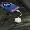 Borofone adapter BV12 Lightning - Lightning + jack 3.5 mm fehér-6931474739612 7 kép