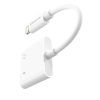 Borofone adapter BV12 Lightning - Lightning + jack 3.5 mm fehér-6931474739612 8 kép
