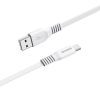USB Type-C- Borofone BX23 Wide Power Kábel - 2,4A 1m fehér-6931474703361 2 kép