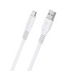 USB Type-C- Borofone BX23 Wide Power Kábel - 2,4A 1m fehér-6931474703361 3 kép