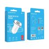 2 x USB Borofone BZ12 Lasting Power Autós Töltő - 2,4A fehér-6931474708649 5 kép