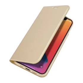 iPhone 14 Pro MAX Dux Ducis Skinpro fliptok arany-6934913035184 2 kép