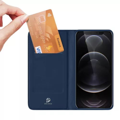iPhone 14 Plus Dux Ducis Skinpro fliptok kék-6934913035085 7 kép