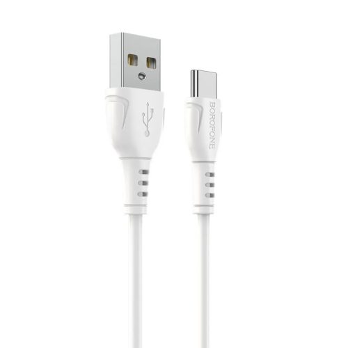 USB - Type C Kábel Borofone BX51 Triumph  3A 1m fehér-6931474743947 1 kép