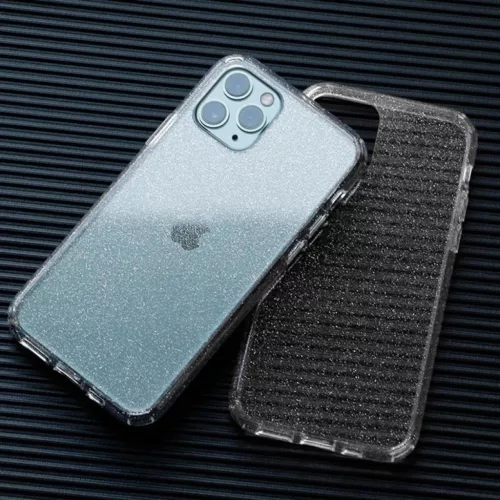 Iphone 11 Pro Crystal Glitter Tok ezüst-5900217312918 8 kép