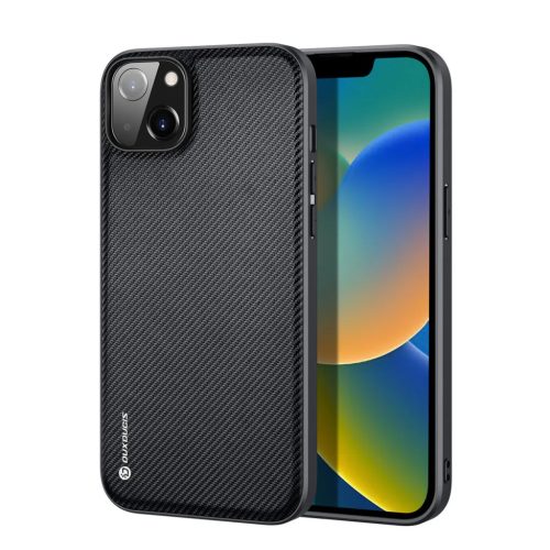 iPhone 14 Plus Dux Ducis Fino nylon bevonatú tok fekete-6934913036822 3 kép