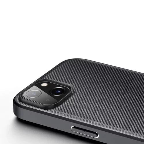 iPhone 14 Plus Dux Ducis Fino nylon bevonatú tok fekete-6934913036822 4 kép