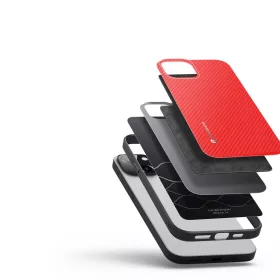 iPhone 14 Plus Dux Ducis Fino nylon bevonatú tok piros-6934913036846 1 kép