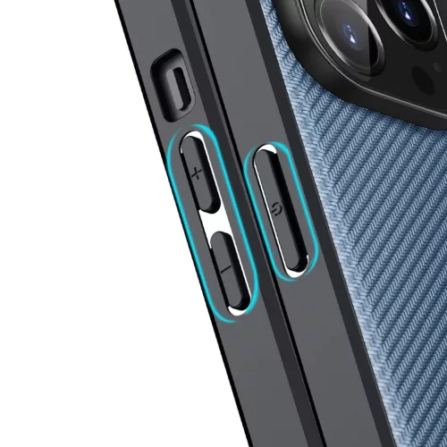 iPhone 14 Pro Dux Ducis Fino nylon bevonatú tok kék-6934913036860 2 kép