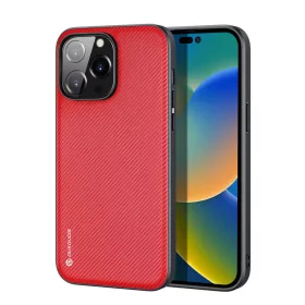 iPhone 14 Pro Dux Ducis Fino nylon bevonatú tok piros-6934913036877 6 kép