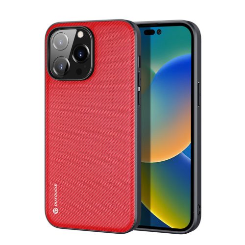 iPhone 14 Pro Dux Ducis Fino nylon bevonatú tok piros-6934913036877 16 kép