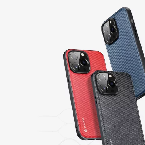iPhone 14 Pro Dux Ducis Fino nylon bevonatú tok piros-6934913036877 10 kép
