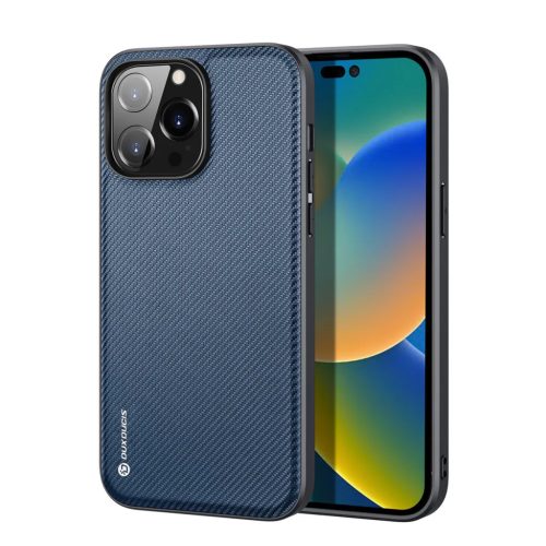 iPhone 14 Pro Max Dux Ducis Fino nylon bevonatú tok kék-6934913036891 3 kép