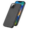iPhone 14 Dux Ducis Grit bőr tok (MagSafe kompatibilis) fekete-6934913036914 9 kép