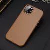 iPhone 14 Dux Ducis Grit bőr tok (MagSafe kompatibilis) barna-6934913036921 4 kép