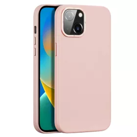 iPhone 14 Dux Ducis Grit bőr tok (MagSafe kompatibilis) rózsaszín-6934913036938 10 kép