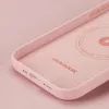 iPhone 14 Dux Ducis Grit bőr tok (MagSafe kompatibilis) rózsaszín-6934913036938 5 kép