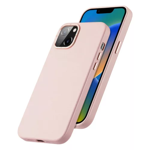 iPhone 14 Dux Ducis Grit bőr tok (MagSafe kompatibilis) rózsaszín-6934913036938 7 kép