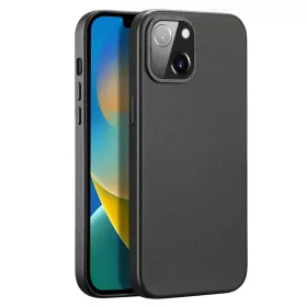 iPhone 14 Plus Dux Ducis Grit bőr tok (MagSafe kompatibilis) fekete-6934913036945 10 kép