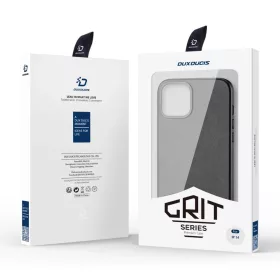 iPhone 14 Plus Dux Ducis Grit bőr tok (MagSafe kompatibilis) fekete-6934913036945 1 kép