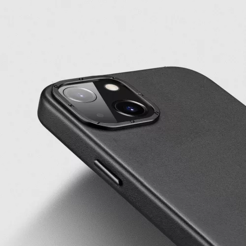 iPhone 14 Plus Dux Ducis Grit bőr tok (MagSafe kompatibilis) fekete-6934913036945 4 kép