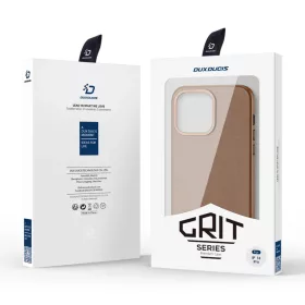 iPhone 14 Pro Dux Ducis Grit bőr tok (MagSafe kompatibilis) barna-6934913036983 1 kép