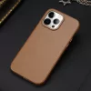 iPhone 14 Pro Dux Ducis Grit bőr tok (MagSafe kompatibilis) barna-6934913036983 5 kép