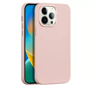iPhone 14 Pro Dux Ducis Grit bőr tok (MagSafe kompatibilis) rózsasz�-6934913036990 11 kép