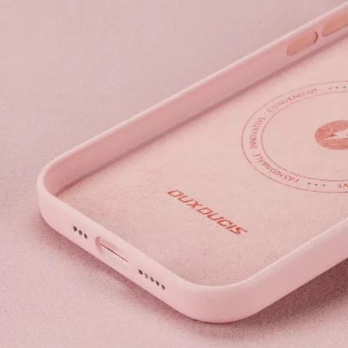 iPhone 14 Pro Dux Ducis Grit bőr tok (MagSafe kompatibilis) rózsasz�-6934913036990 2 kép