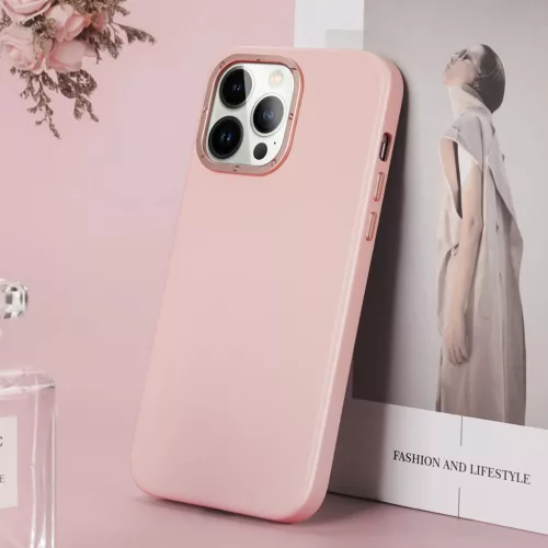 iPhone 14 Pro Max Dux Ducis Grit bőr tok (MagSafe kompatibilis) rózs-6934913035023 9 kép