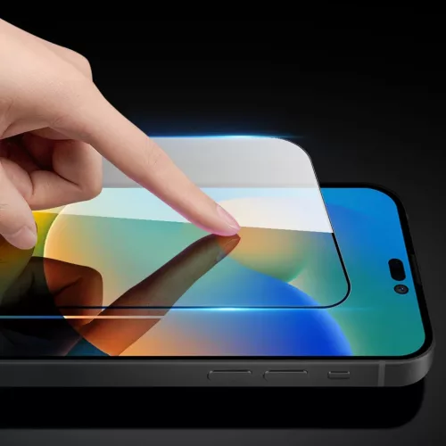 iPhone 14 Pro Max/15 Plus Dux Ducis 10D KIjelzővédő üvegfólia fek-6934913036013 3 kép