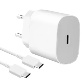   Samsung EP-TA800EWE USB Type-C hálózati töltő adapter 25W + EP-DA905BWE töltő kábel fehér