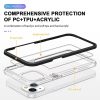 iPhone 14 Acrylic hybrid tok fekete ütésálló anti-shock- 4 kép