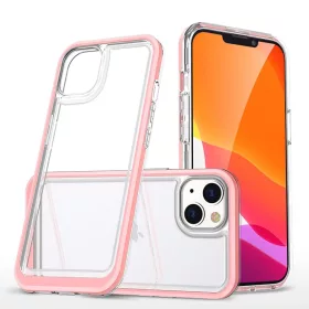   iPhone 14 Plus Acrylic hybrid tok pink / rózsaszín ütésálló anti-shock