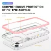 iPhone 14 Plus Acrylic hybrid tok pink / rózsaszín ütésálló anti- 4 kép