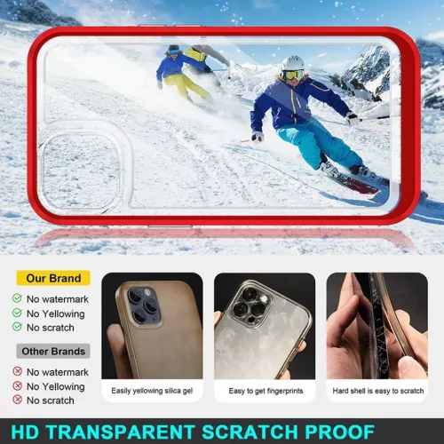 iPhone 14 Plus Acrylic hybrid tok piros anti-shock- 4 kép