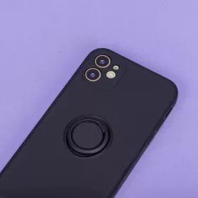 Samsung Galaxy M52 5G Szilikon tok hátlapi gyűrűvel fekete-5900495994929 2 kép
