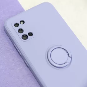 Xiaomi 12 Pro 5G Szilikon tok hátlapi gyűrűvel lila-5907457700536 2 kép