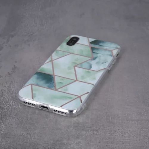 Samsung Galaxy A03S Marmur tok geometrikus mintázattal zöld-5900495969644 2 kép