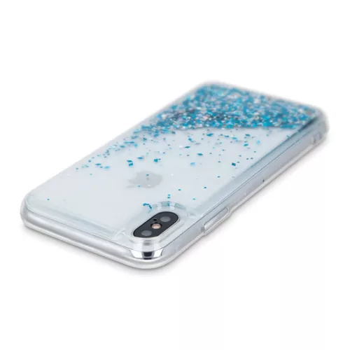 Samsung Galaxy M52 5G Liquid Sparkle folyékony flitteres tok kék-5900495985682 1 kép