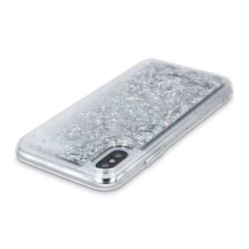 Samsung Galaxy M52 5G Liquid Sparkle folyékony flitteres tok ezüst-5900495985767 1 kép