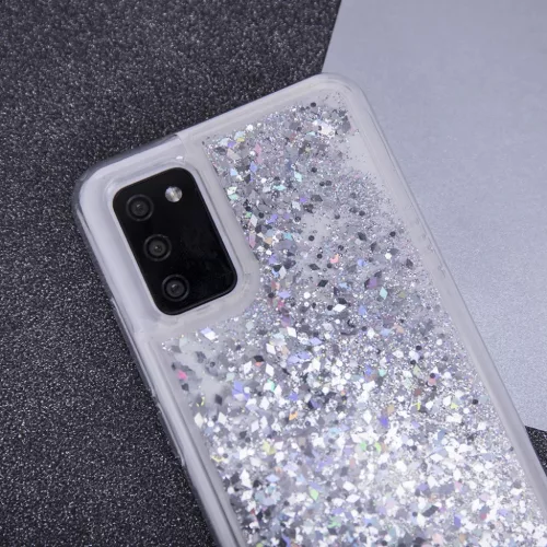 Xiaomi 12 Pro 5G Liquid Sparkle folyékony flitteres tok ezüst-5900495998873 7 kép