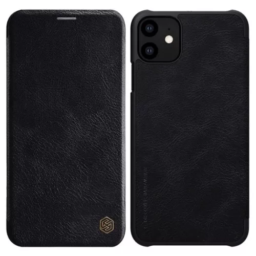 Samsung Galaxy M53 5G Nillkin Qin bőr fliptok fekete-6902048246515 2 kép