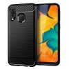 Samsung Galaxy A40 Forcell carbon mintás tok fekete