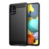 Samsung Galaxy A71 Forcell carbon mintás tok fekete